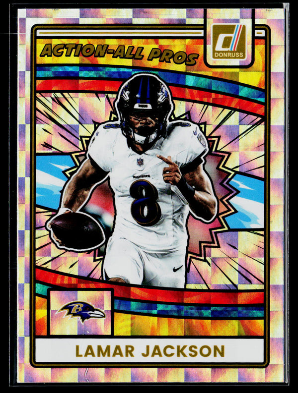 2025 Donruss #AAP-LJA Lamar Jackson Action-All Pros