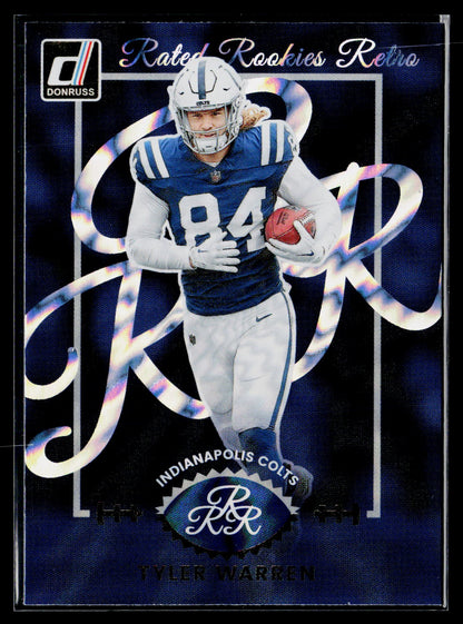 2025 Donruss #9 Tyler Warren Rated Rookies Retro