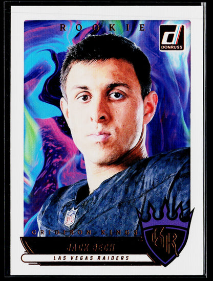 2025 Donruss #RGK-JBH Jack Bech Rookie Gridiron Kings