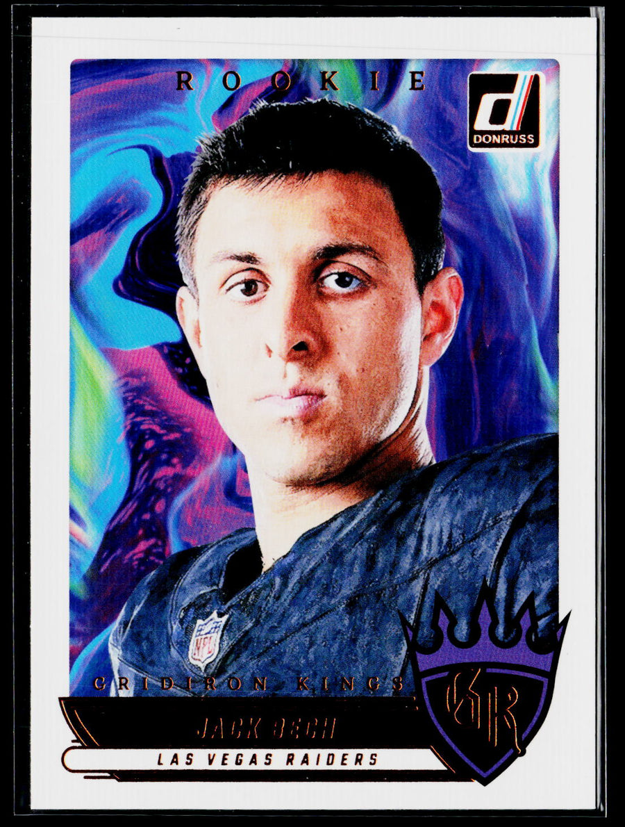 2025 Donruss #RGK-JBH Jack Bech Rookie Gridiron Kings