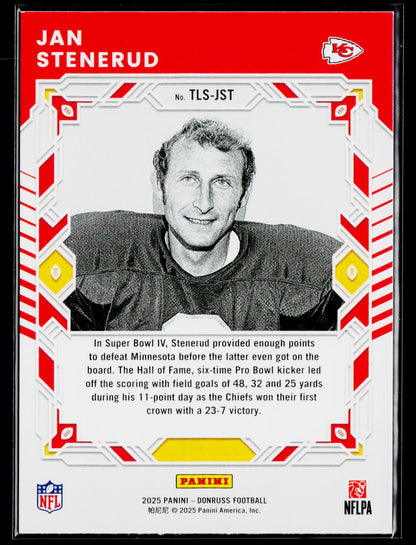 2025 Donruss #TLS-JST Jan Stenerud The Legend Series