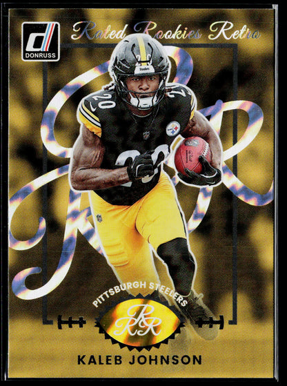 2025 Donruss #19 Kaleb Johnson Rated Rookies Retro
