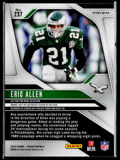 2024 Panini Prizm #237 Eric Allen Green Wave