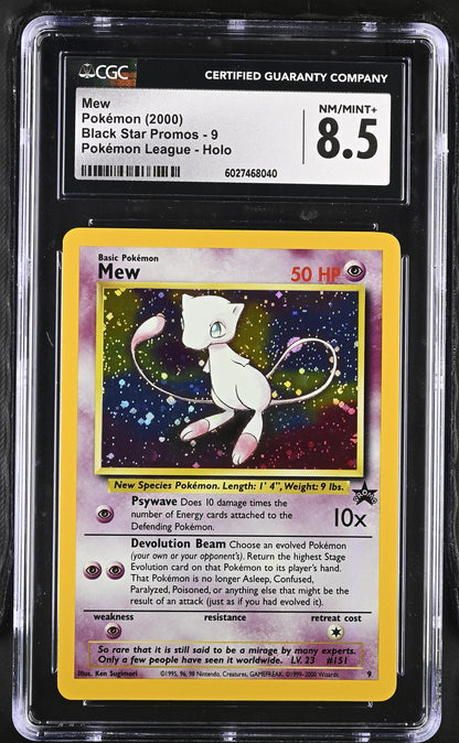 2000 Black Star Promos #9 Mew CGC 8.5