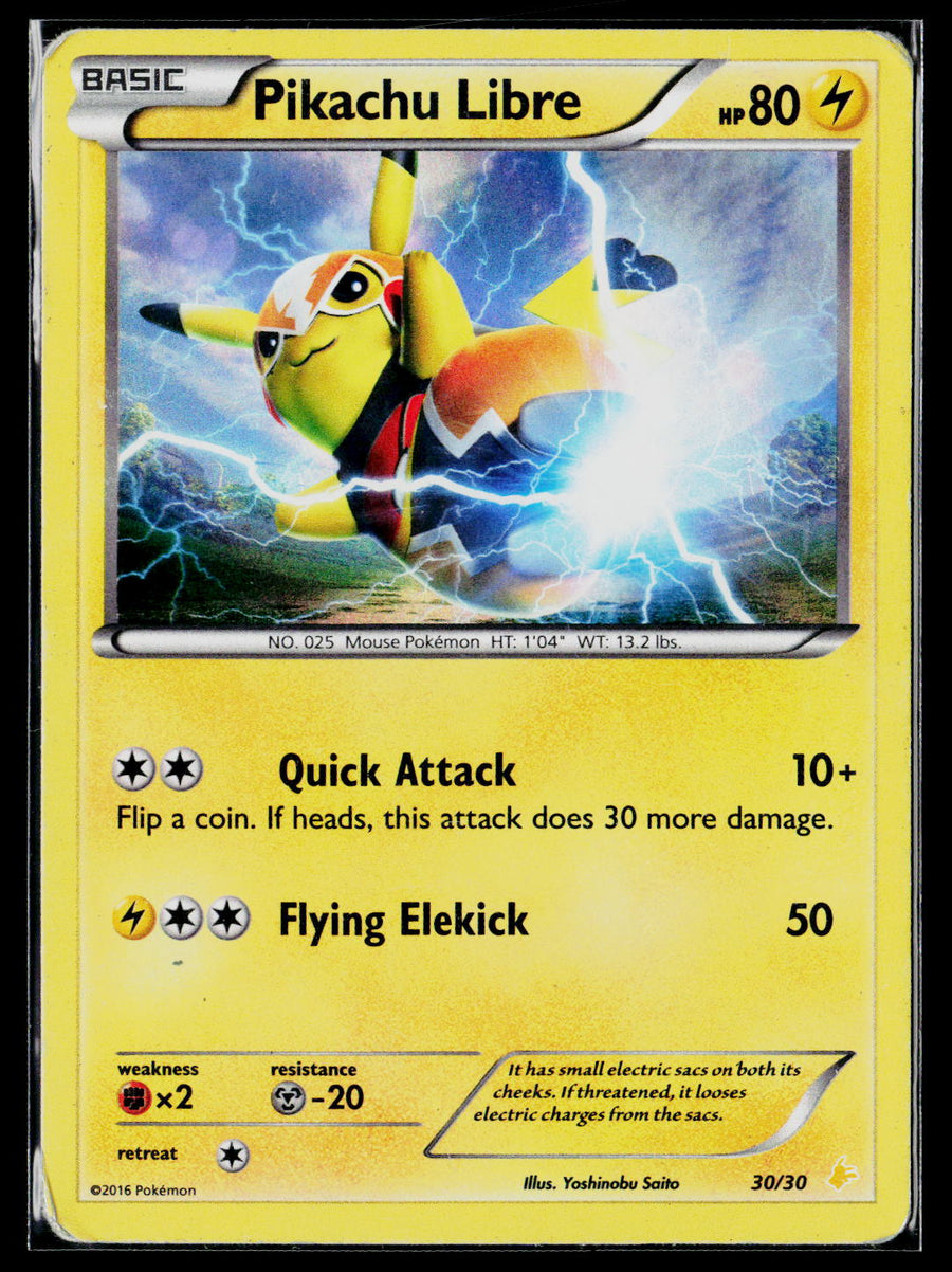 XY Trainer Kit: Pikachu Libre & Suicune #30/30 Pikachu Libre (30