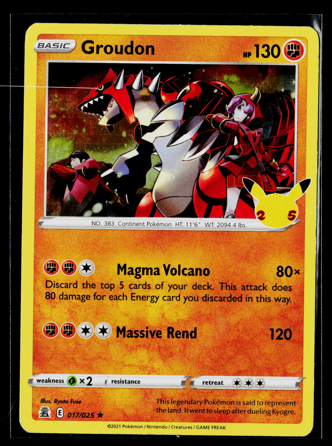 Celebrations #017/025 Groudon