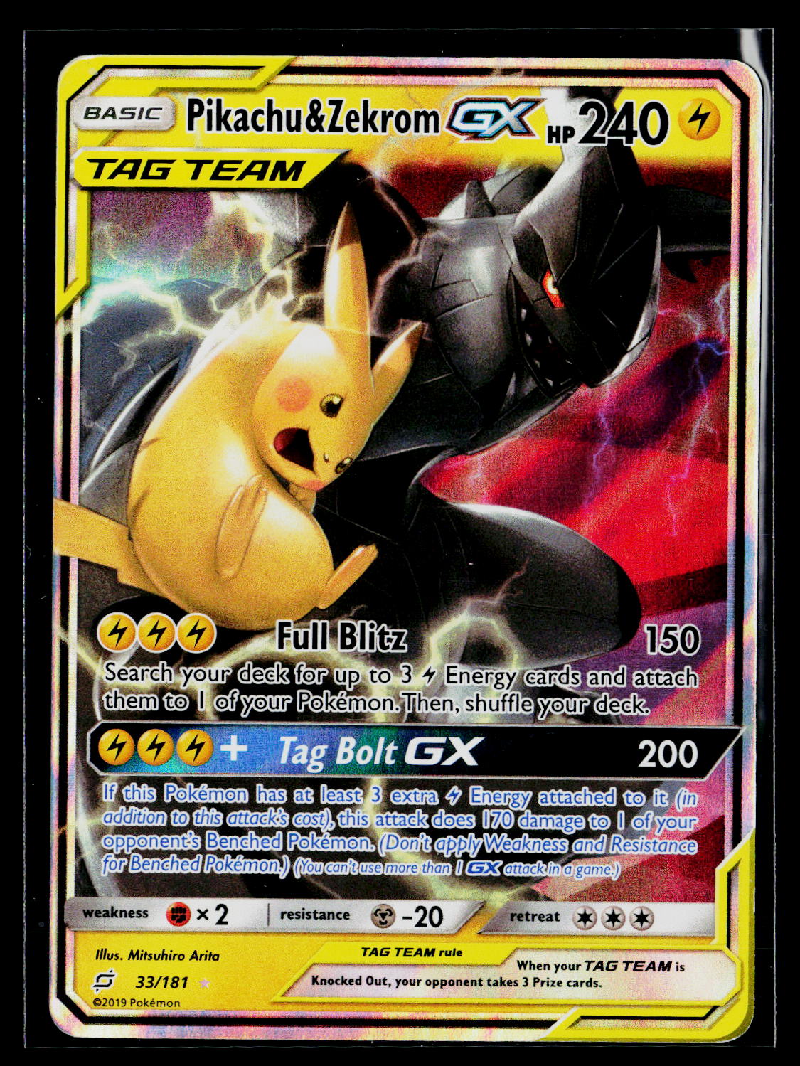 SM - Team Up #33/181 Pikachu & Zekrom GX