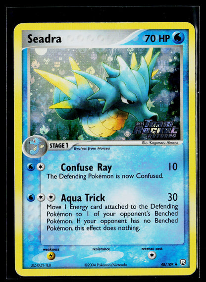 Team Rocket Returns #48/109 Seadra stamped