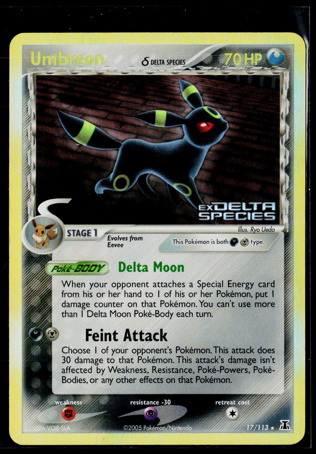 Delta Species #17/113 Umbreon (Delta Species) stamped