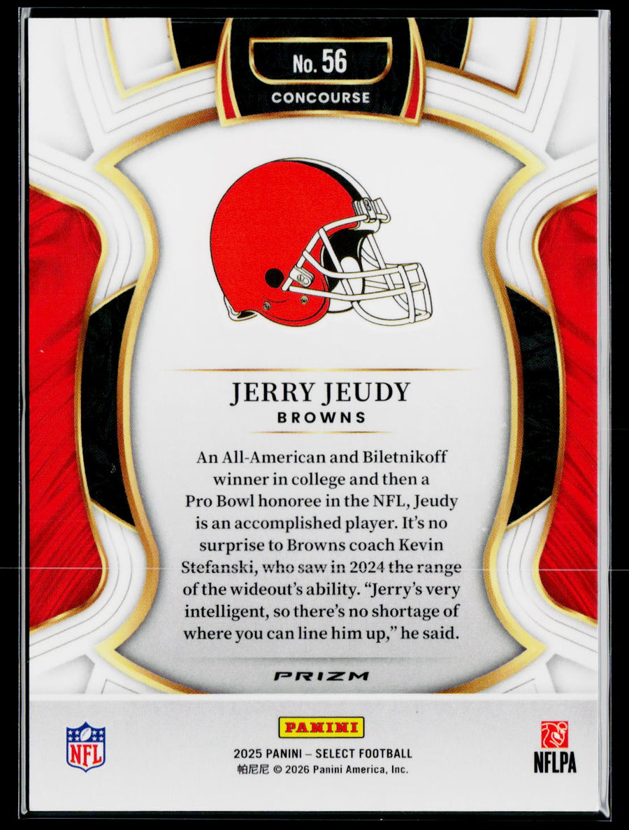 2020 Panini Select #56 Jerry Jeudy Zebra Prizm