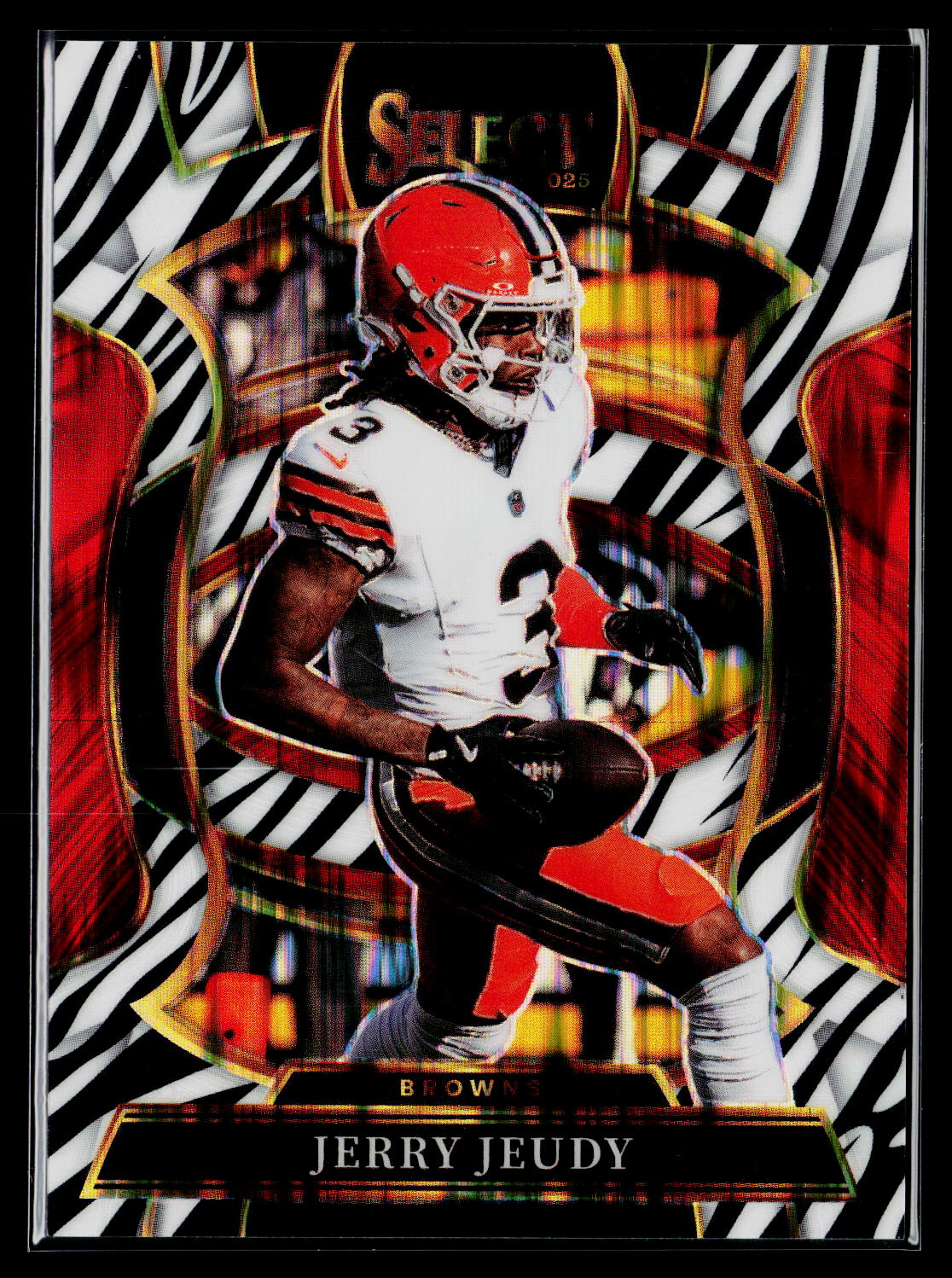 2020 Panini Select #56 Jerry Jeudy Zebra Prizm