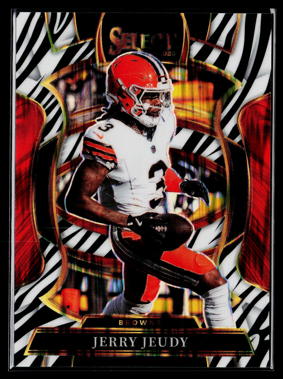 2020 Panini Select #56 Jerry Jeudy Zebra Prizm