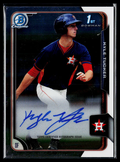 2015 Bowman Draft #BCA-KT Kyle Tucker Chrome Draft Pick Autographs