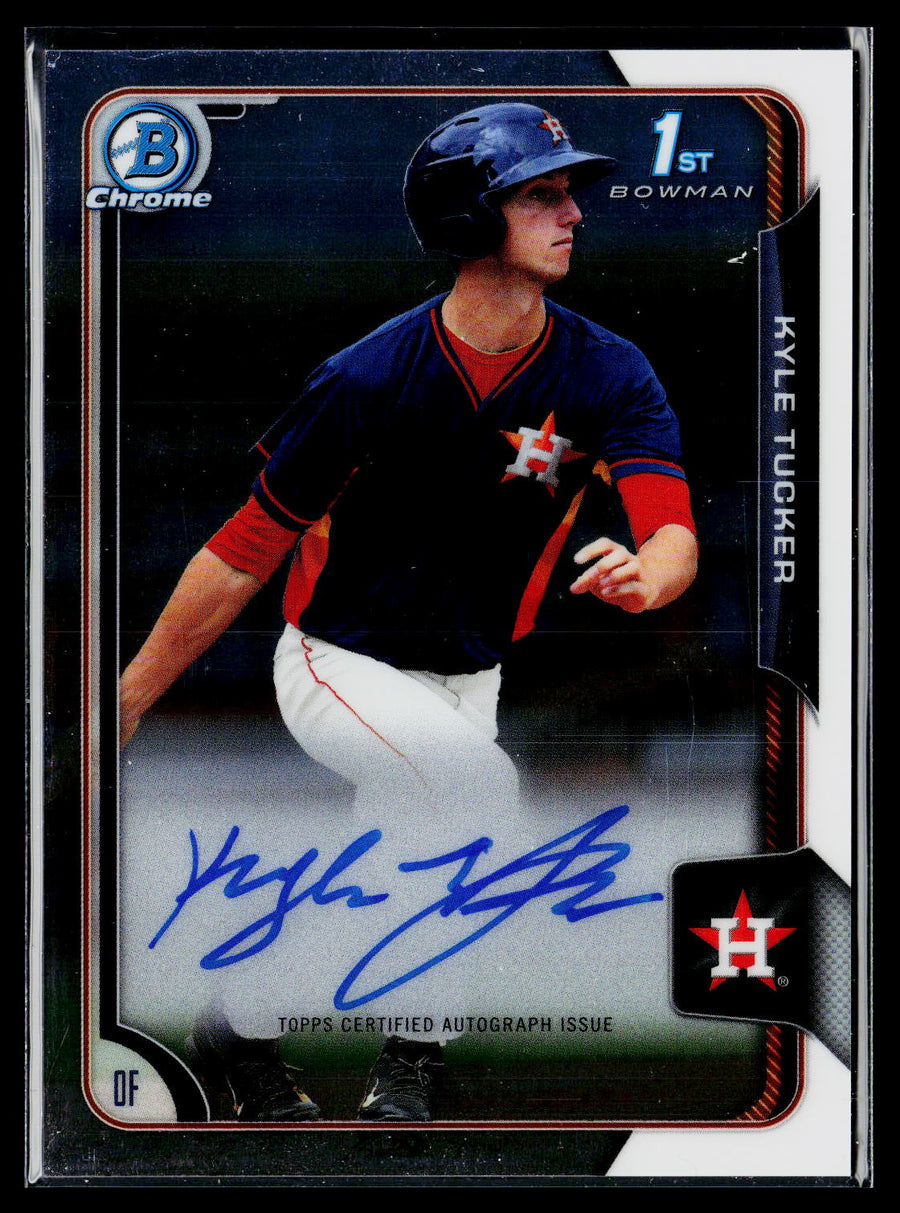 2015 Bowman Draft #BCA-KT Kyle Tucker Chrome Draft Pick Autographs
