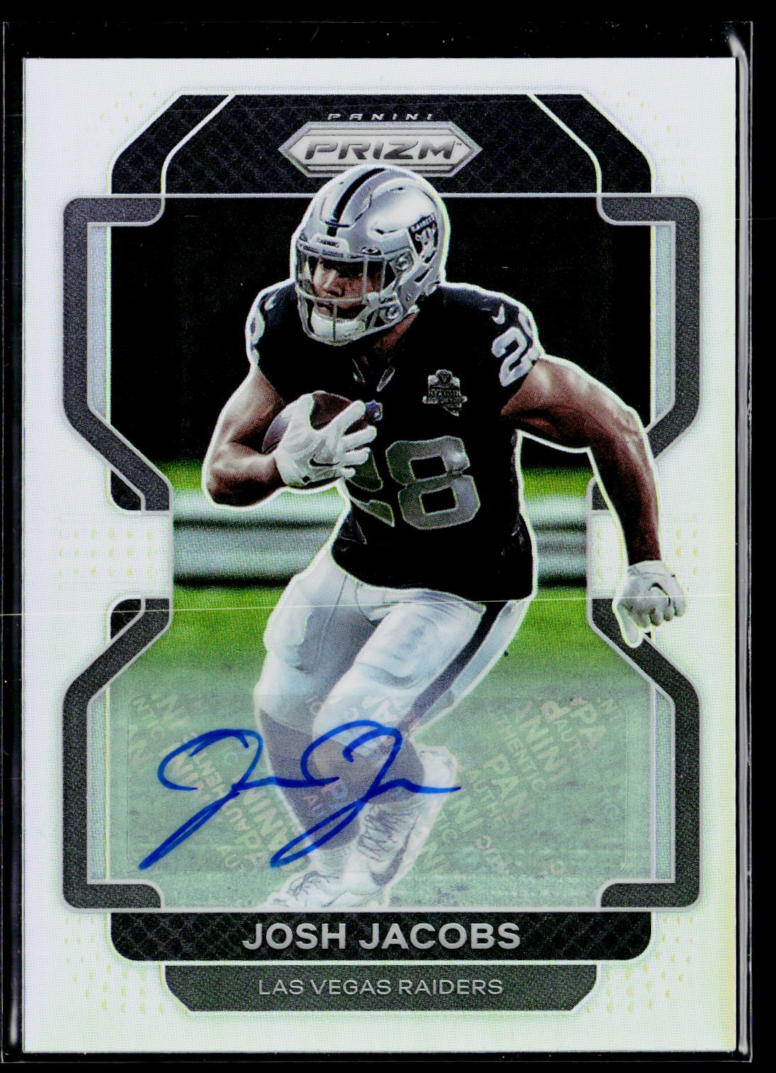 2021 Panini Prizm #180 Josh Jacobs Autograhph