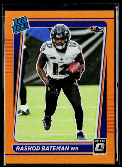 2021 Donruss Optic #210 Rashod Bateman Orange #/199