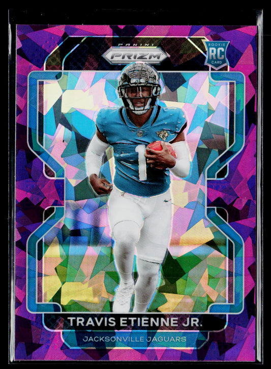 2021 Panini Prizm #344 Travis Etienne Jr. Purple Ice #/225