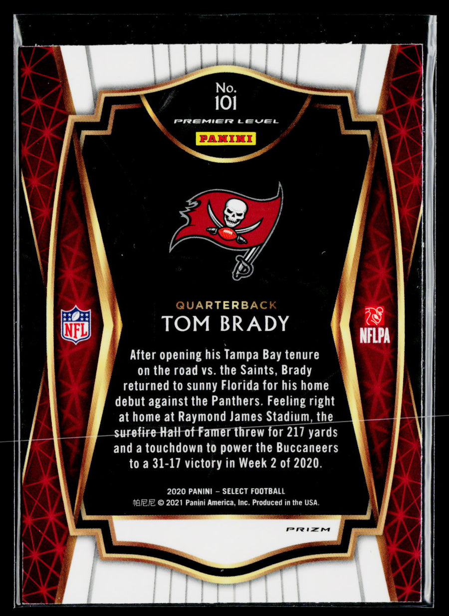 2020 Panini Select #101 Tom Brady Silver Prizm