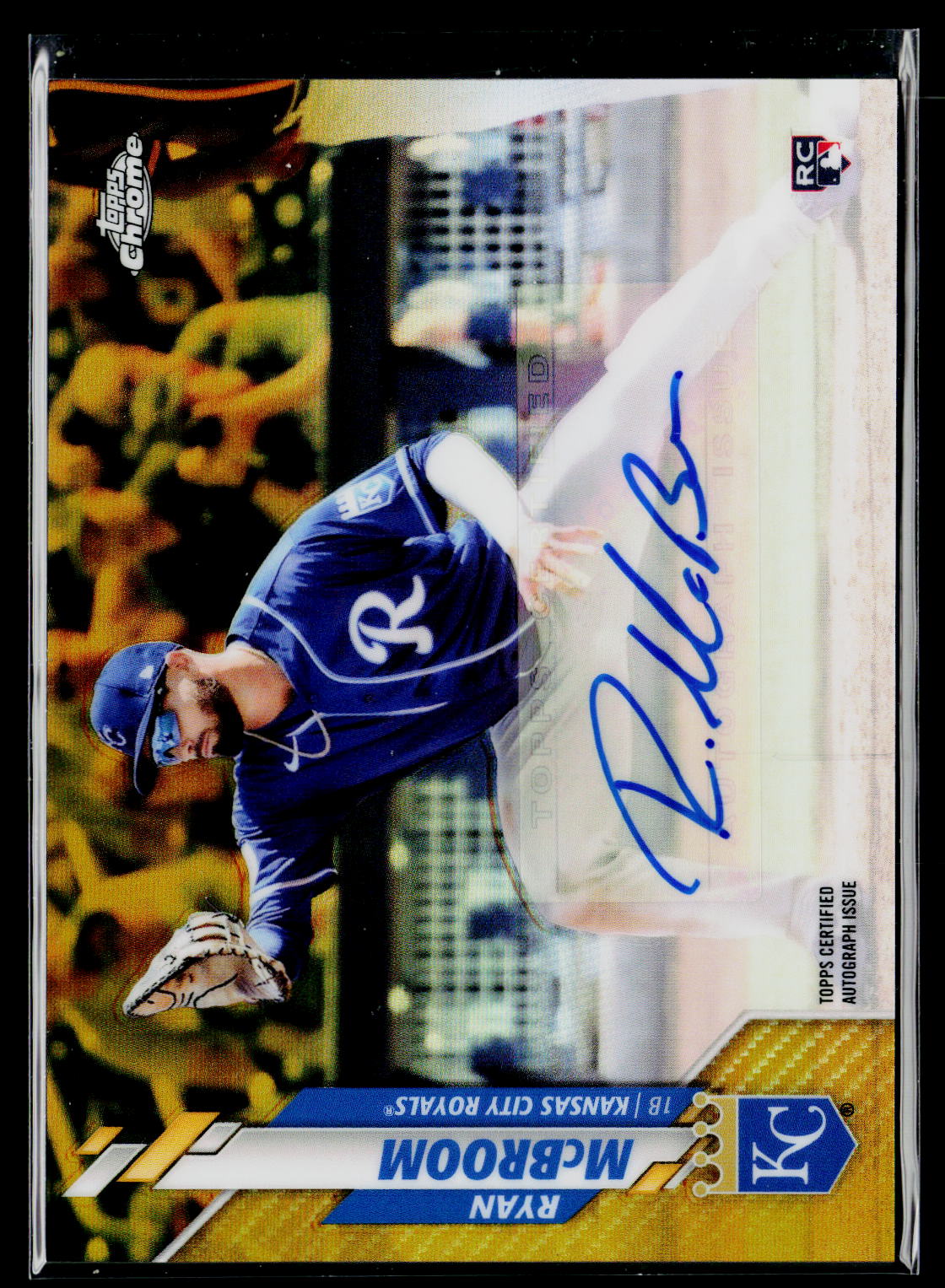 2020 Topps Chrome Update #USA-RM Ryan McBroom Autographs Gold /50