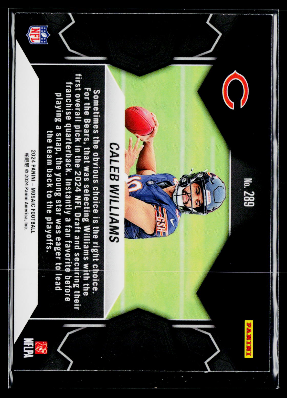 2024 Panini Mosaic #289 Caleb Williams
