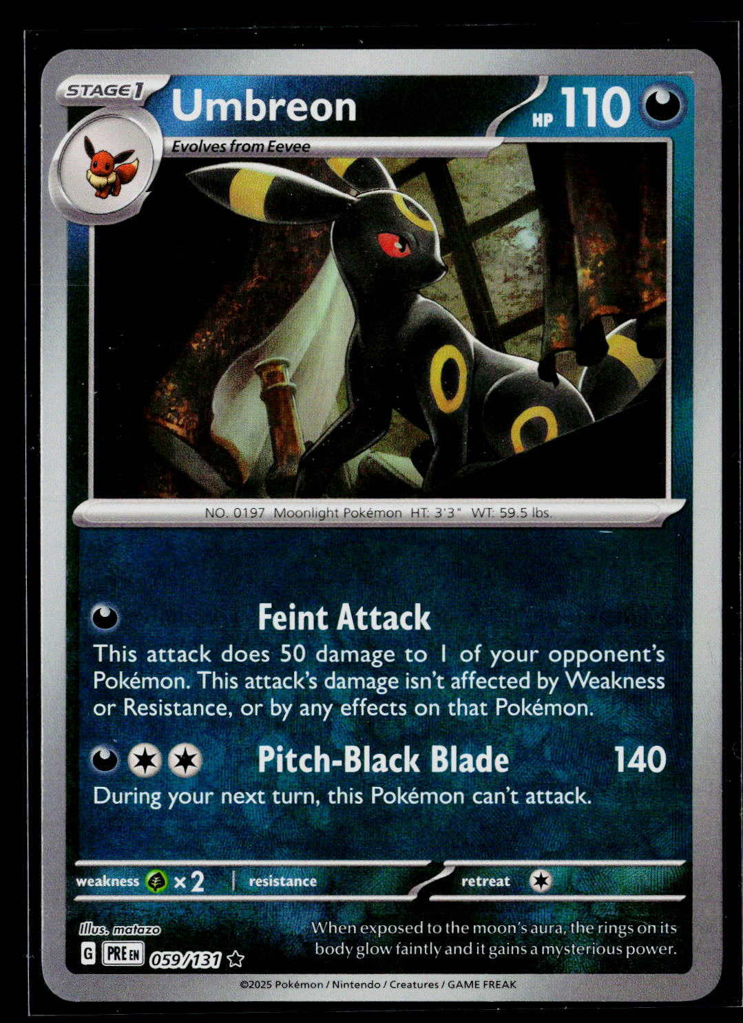 SV: Prismatic Evolutions #059/131 Umbreon (Master Ball Pattern) Master Ball