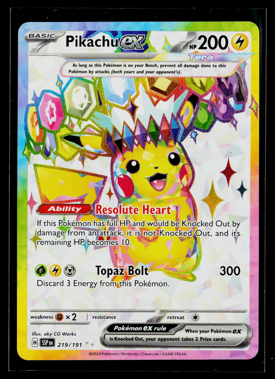 SV08: Surging Sparks #219/191 Pikachu ex