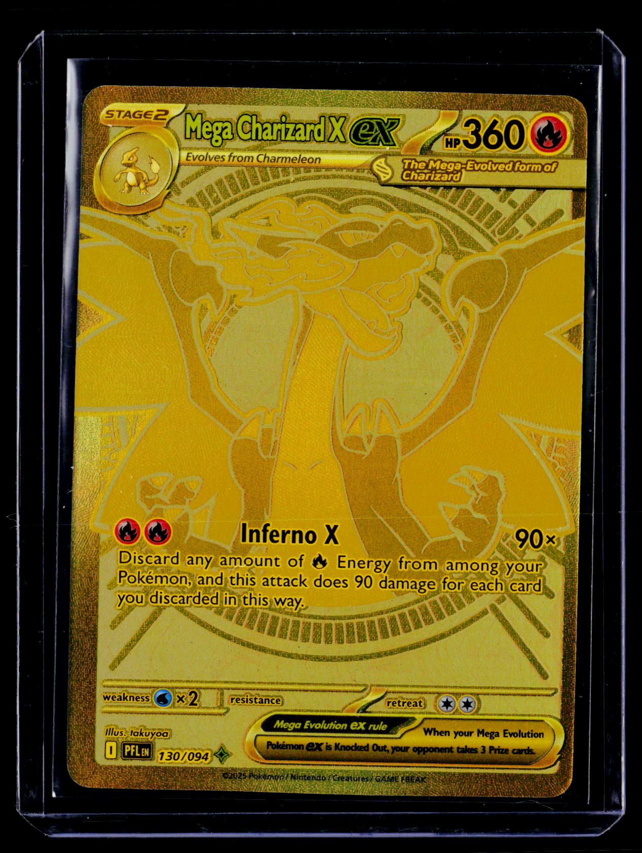 ME02: Phantasmal Flames #130/094 Mega Charizard X ex