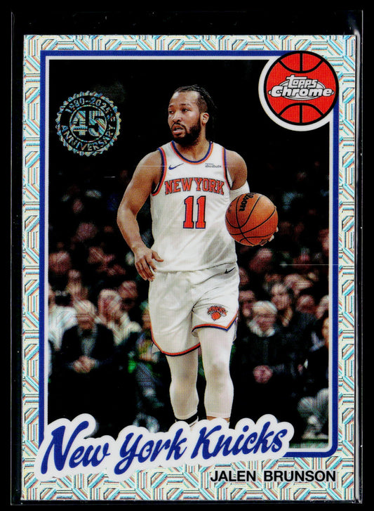 2025-26 Topps #TC-JBR Jalen Brunson 1980-81 Topps Chrome Basketball mojo