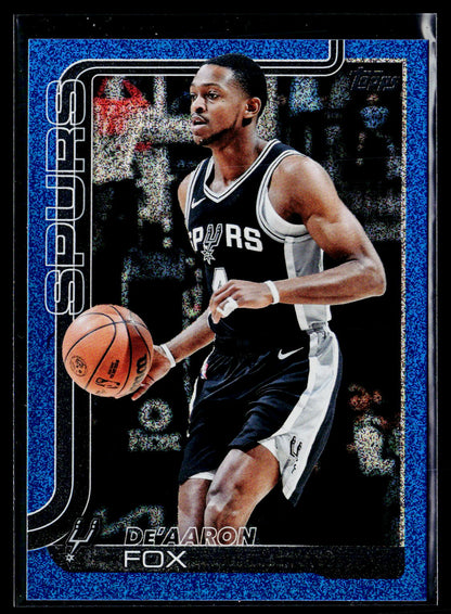 2025-26 Topps #196 De'Aaron Fox Sandglitter Blue SSP