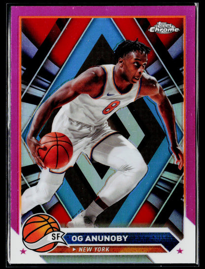 2023-24 Topps Chrome #123 OG Anunoby Pink Refractors