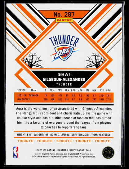 2024-25 Hoops Haunted Hoops #287 Shai Gilgeous-Alexander