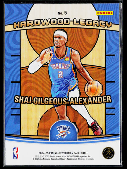 2024-25 Panini Revolution #5 Shai Gilgeous-Alexander Hardwood Legacy