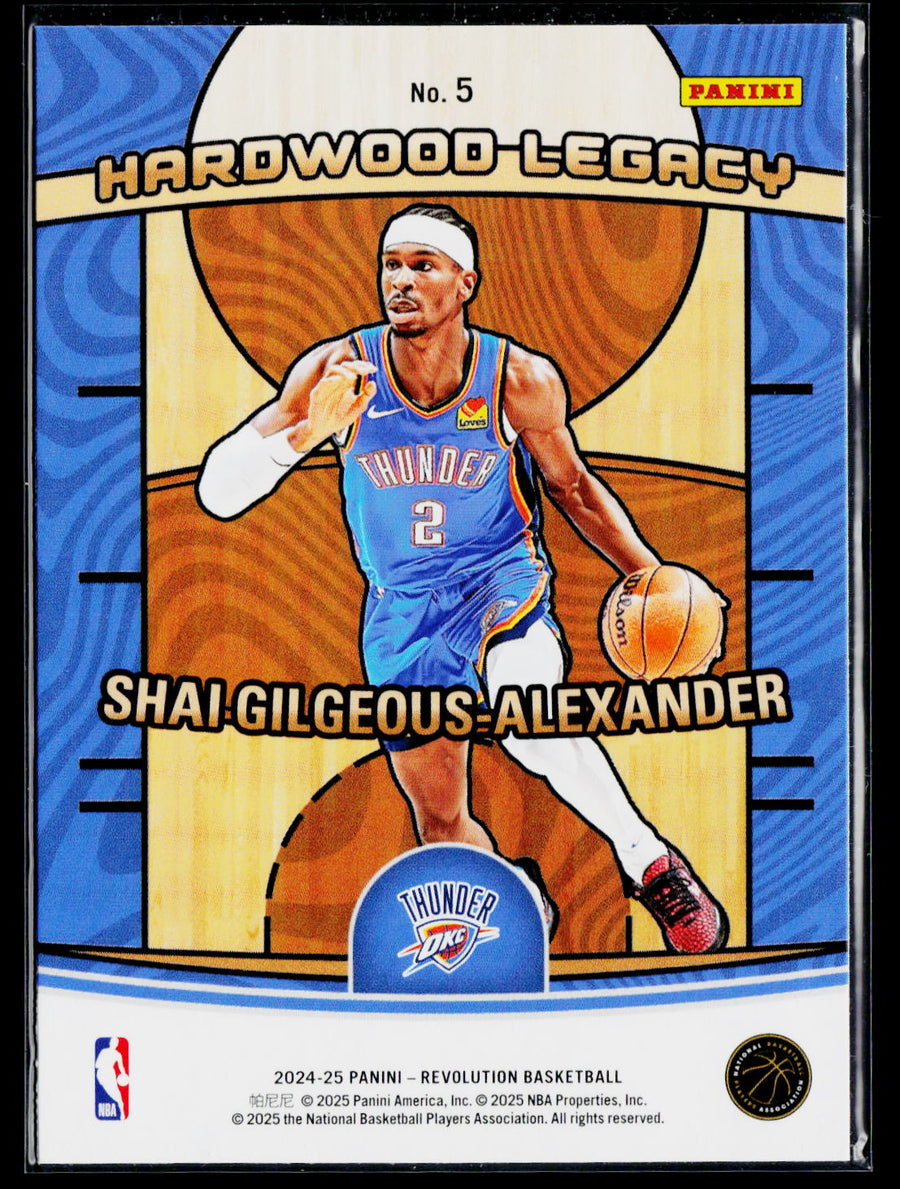 2024-25 Panini Revolution #5 Shai Gilgeous-Alexander Hardwood Legacy