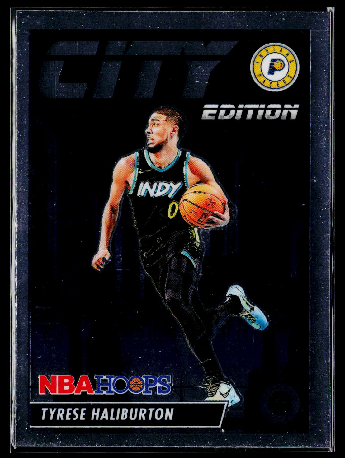 2023-24 Hoops Premium Stock #8 Tyrese Haliburton City Edition