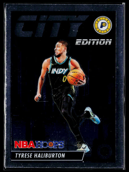 2023-24 Hoops Premium Stock #8 Tyrese Haliburton City Edition