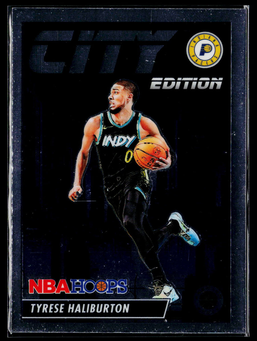2023-24 Hoops Premium Stock #8 Tyrese Haliburton City Edition