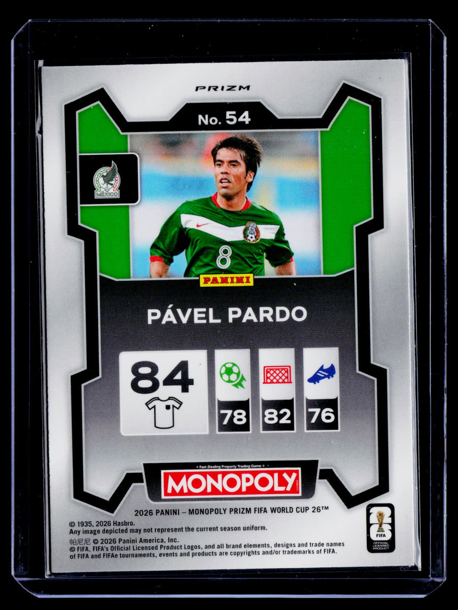 2026 Panini Prizm Monopoly FIFA World Cup #54 Pavel Pardo Nebula Prizms