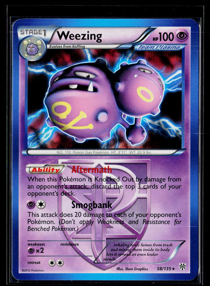 Plasma Storm #58/135 Weezing (Team Plasma)