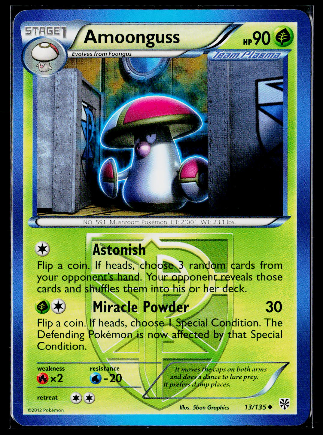 Plasma Storm #13/135 Amoonguss (Team Plasma)