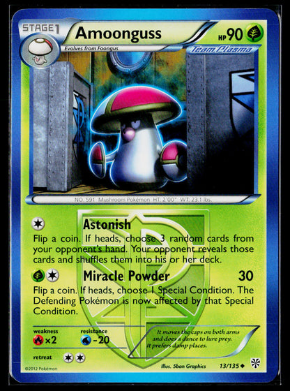Plasma Storm #13/135 Amoonguss (Team Plasma)