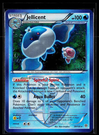 Plasma Storm #39/135 Jellicent (Team Plasma)