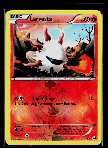 Dark Explorers #21/108 Larvesta (21) reverse holo