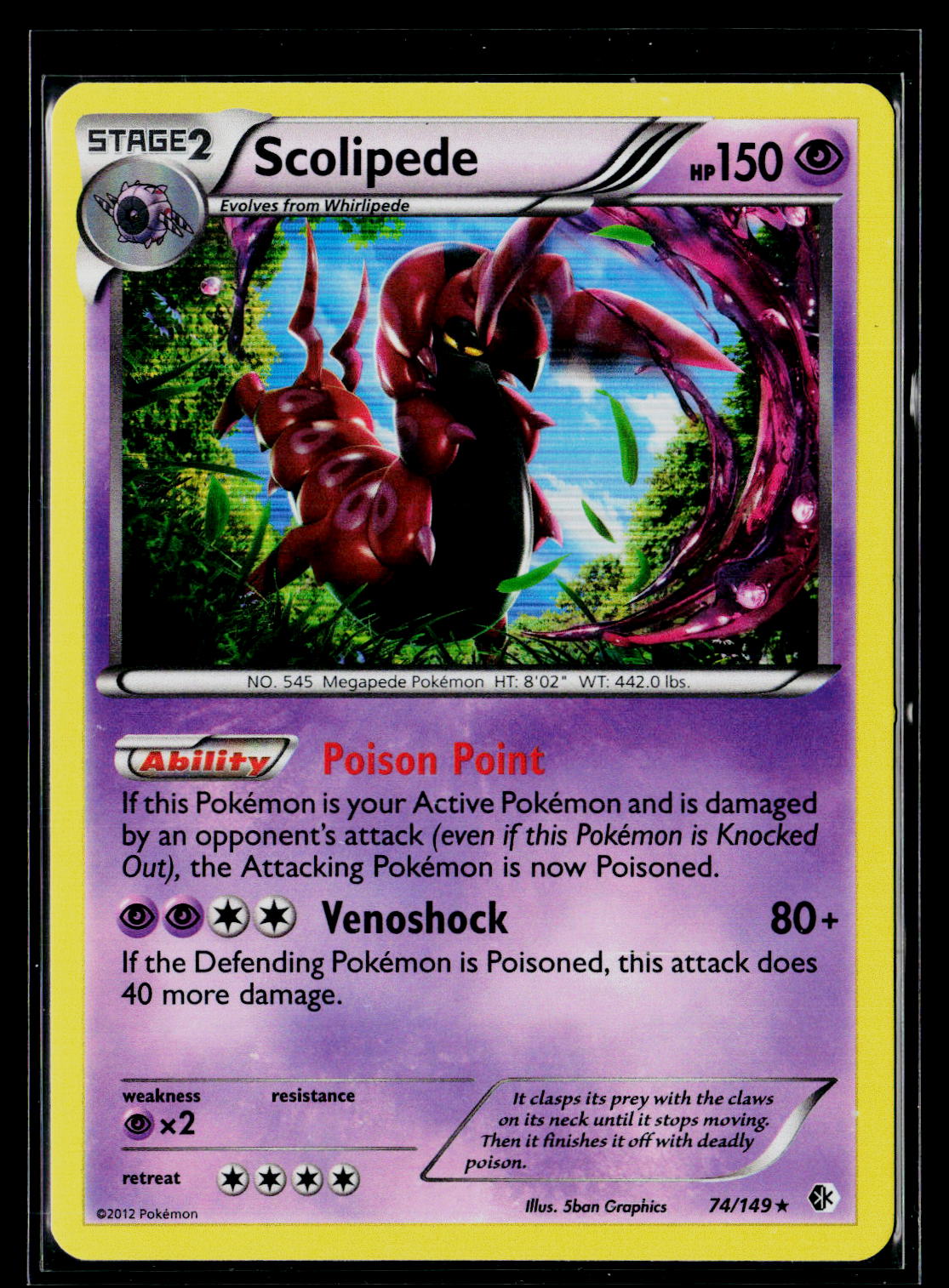 Boundaries Crossed #74/149 Scolipede holo