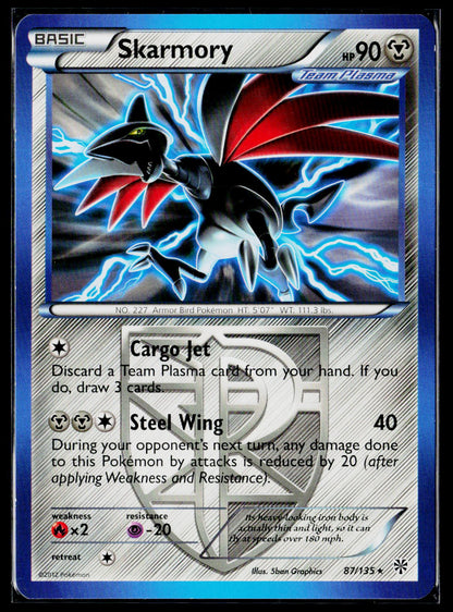 Plasma Storm #87/135 Skarmory (Team Plasma)