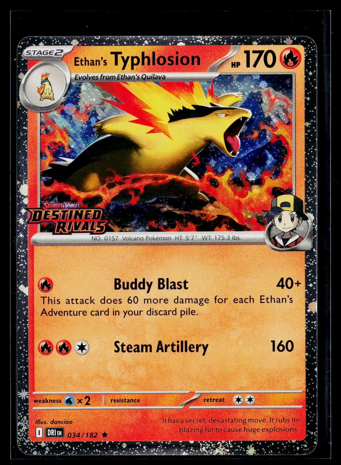 Miscellaneous Cards & Products #034/182 Ethan's Typhlosion (Prerelease)
