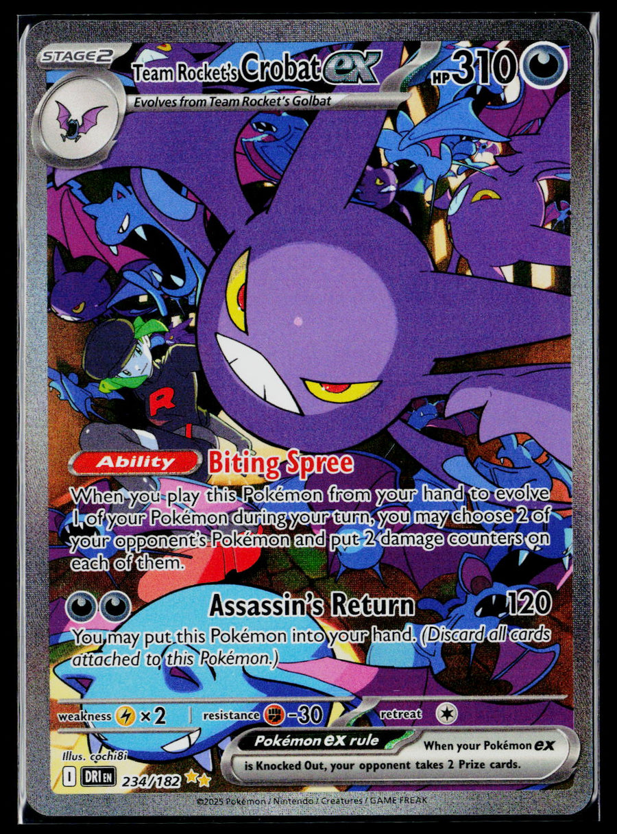 SV10: Destined Rivals #234/182 Team Rocket's Crobat ex