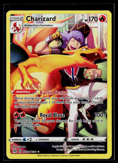 SWSH11: Lost Origin Trainer Gallery #TG03/TG30 Charizard