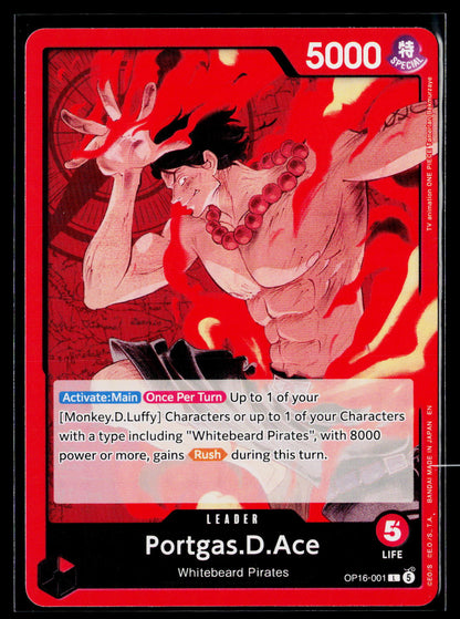 The Time of Battle #OP16-001 Portgas.D.Ace (001)