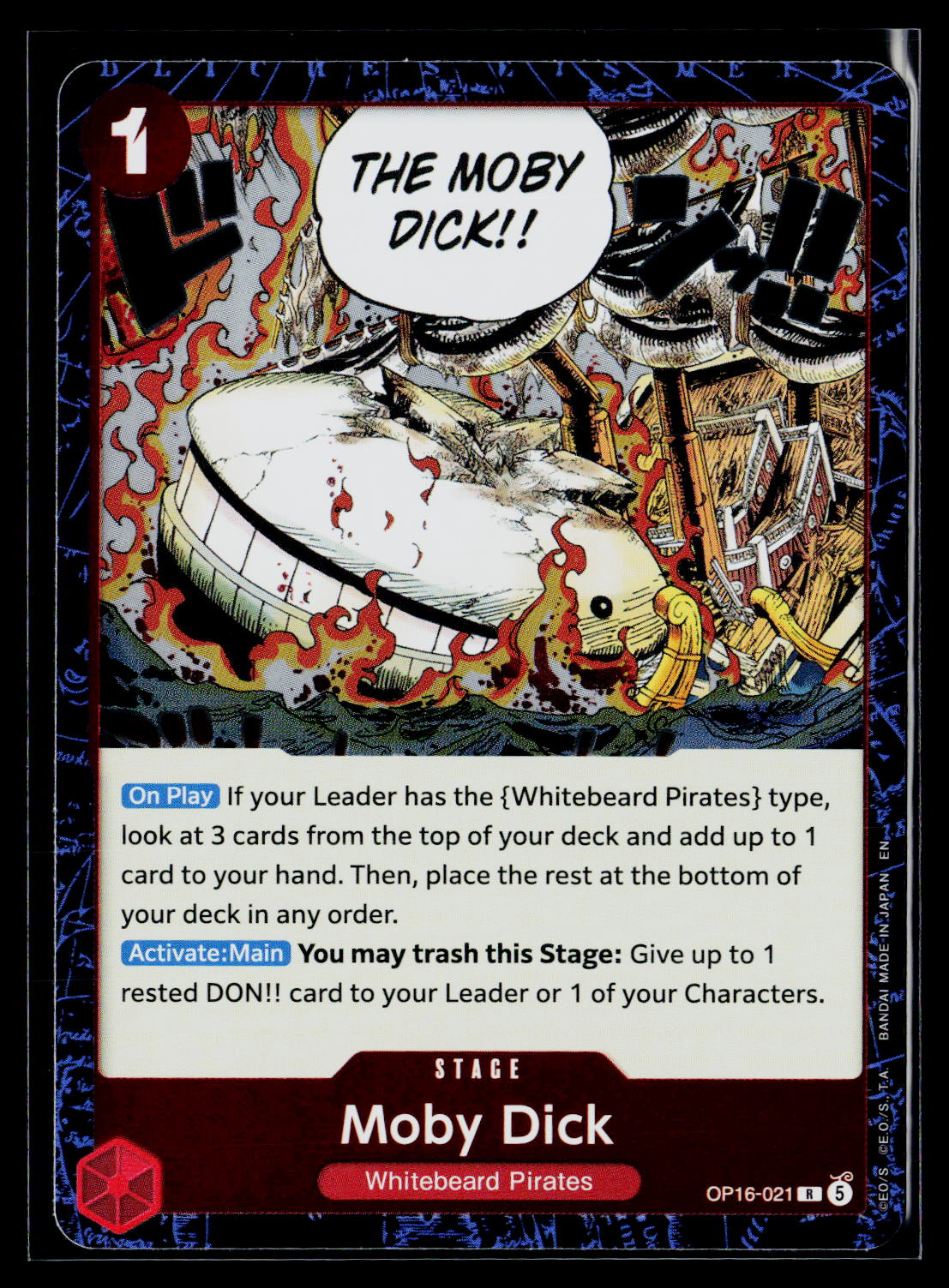 The Time of Battle #OP16-021 Moby Dick