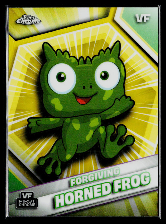 2026 Topps Chrome VeeFriends #78 Forgiving Horned Frog Yellow Refractor